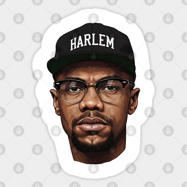 Malcolm X: Harlem Sticker by UrbanLifeApparel